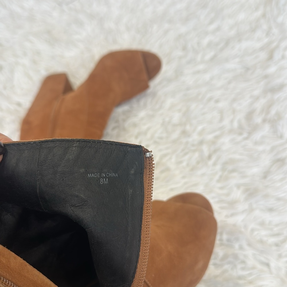 Rebecca Minkoff Iris Fringe Peep Toe Bootie Ankle Boots Size 8 - Picture 6 of 6